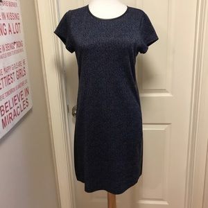 NWOT Alice Blue Dress, Blue &‎ Faux Leather, Small